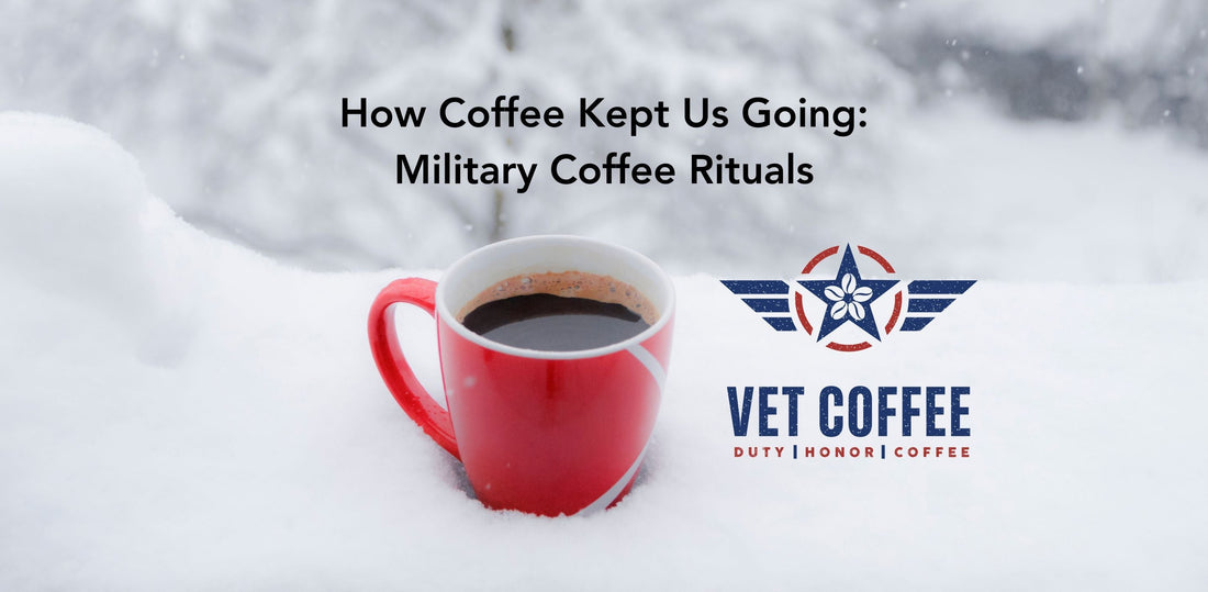 mug of coffee in the snow